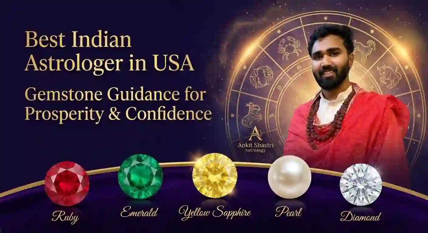 Best Indian Astrologer in USA: Gemstone Guidance for Prosperity, Confidence & Personal Growth