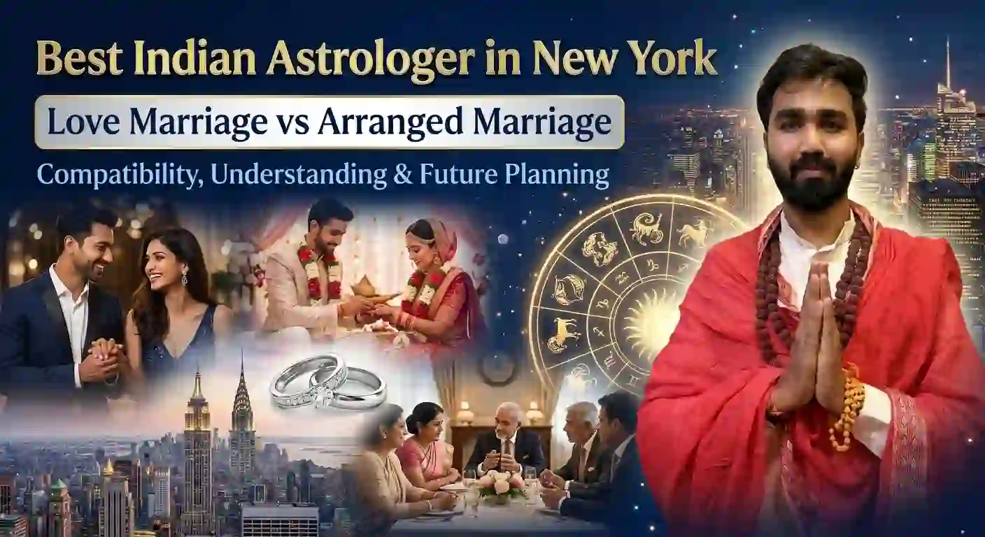 Best Indian Astrologer in New York: Love Marriage vs Arranged Marriage – Understanding Compatibility and Future Planning