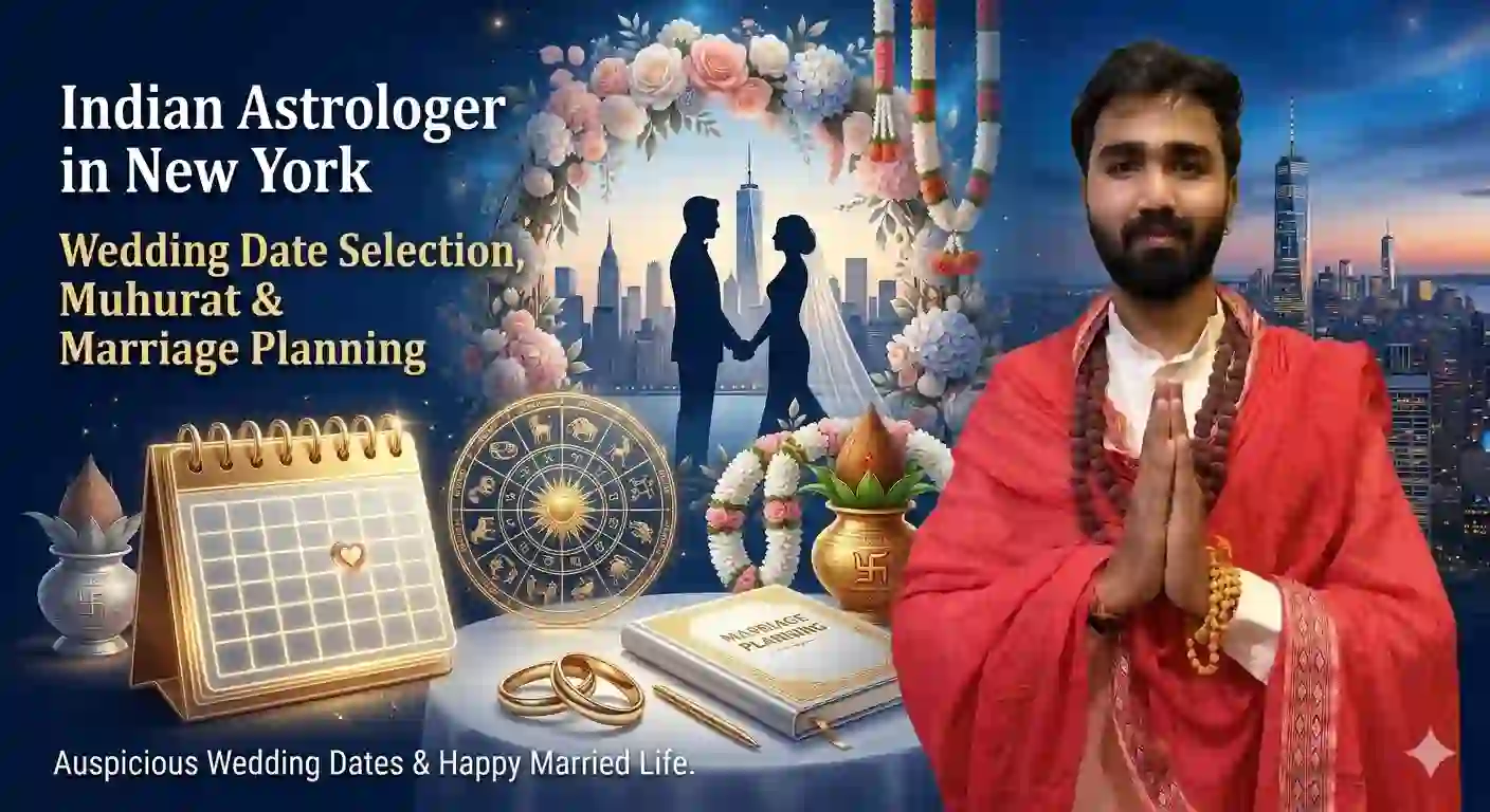 Indian Astrologer in New York: Wedding Date Selection, Muhurat and Marriage Planning Guide