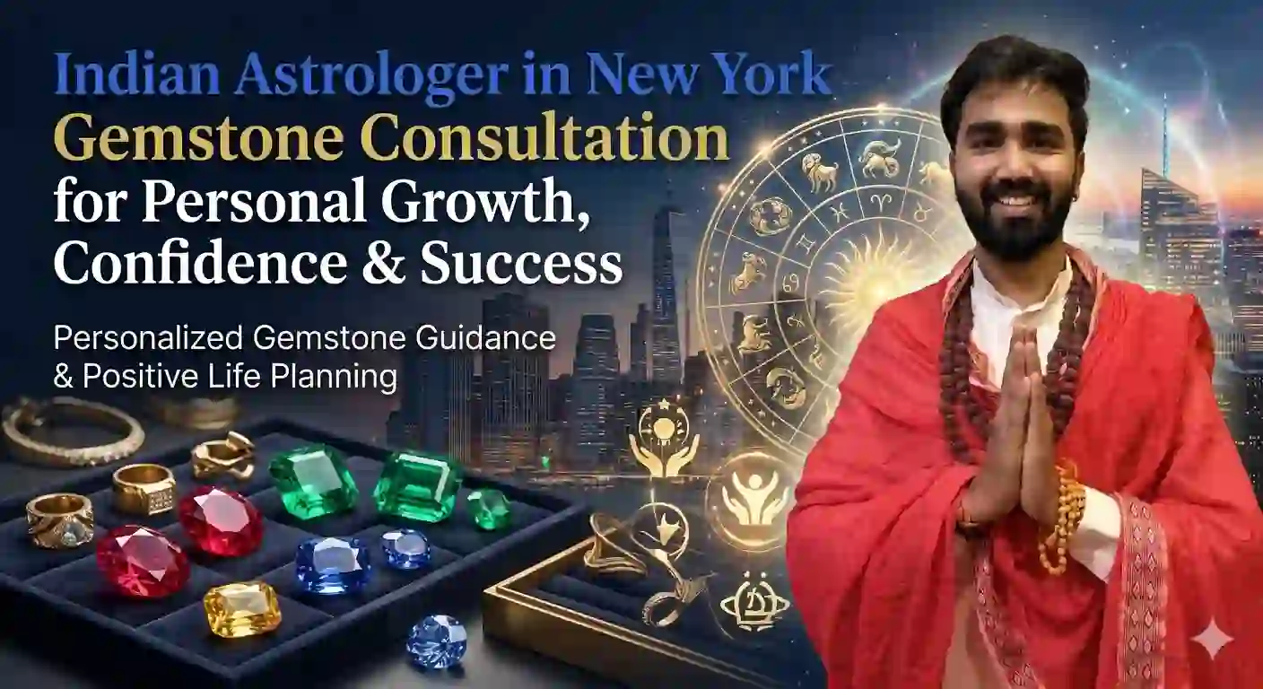 Indian Astrologer in New York: Gemstone Consultation for Personal Growth, Confidence and Success