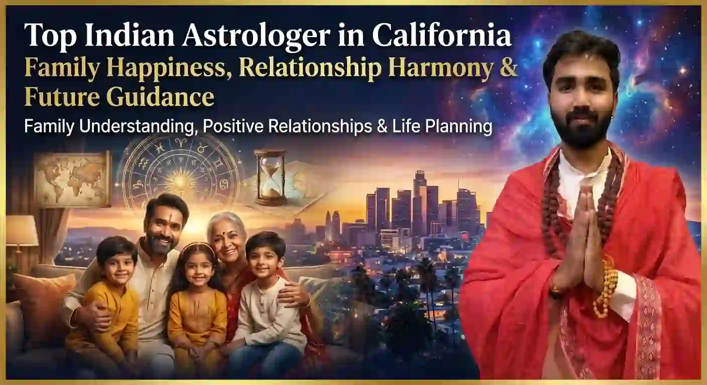 Top Indian Astrologer in California for Family Happiness, Relationship Harmony & Future Guidance