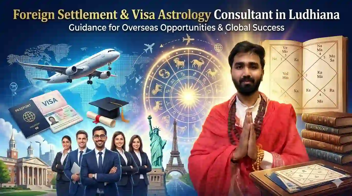 Foreign Settlement & Visa Astrology Consultant in Ludhiana – Guidance for Overseas Opportunities & Global Success