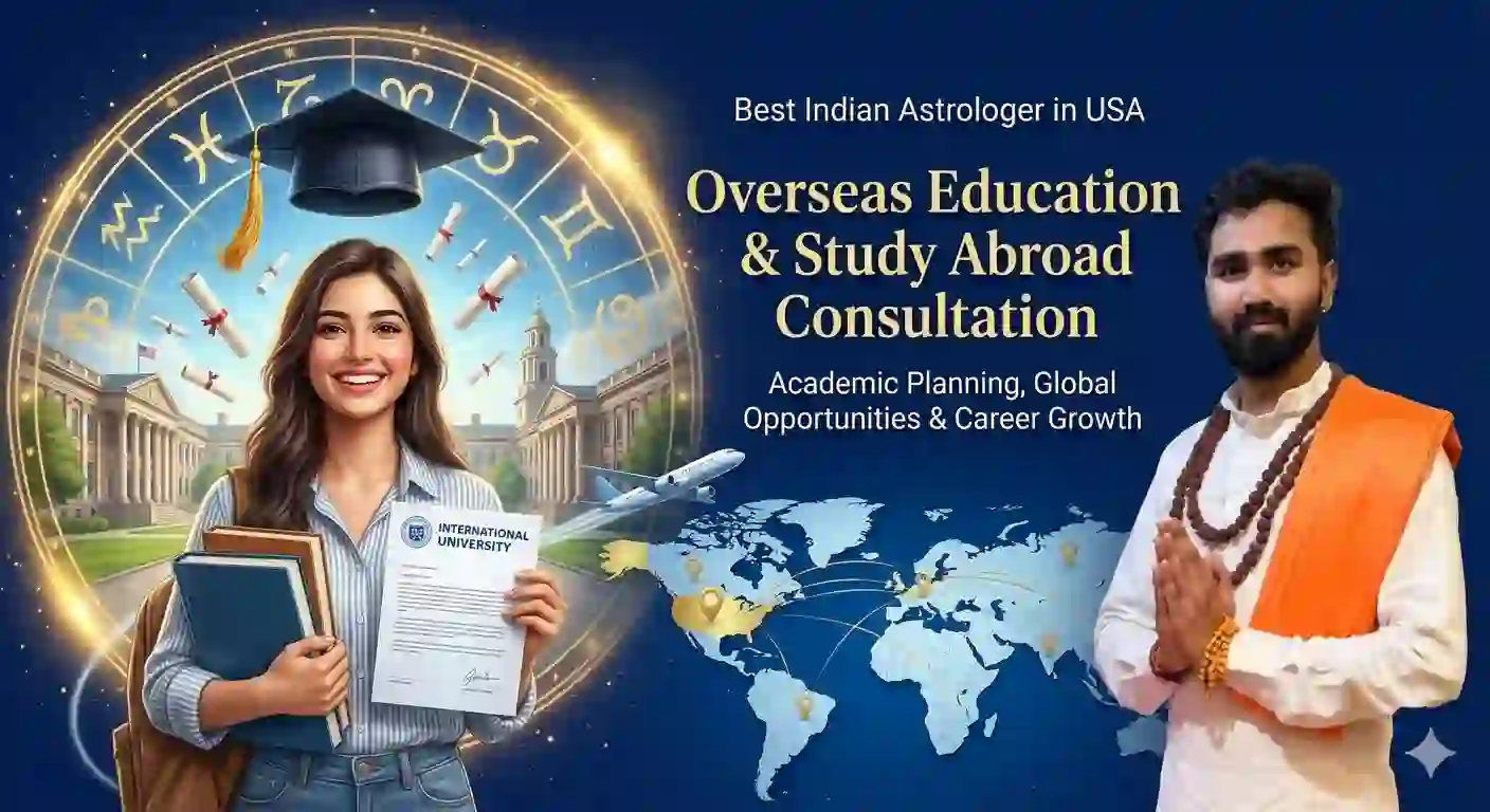 Best Indian Astrologer in USA: Overseas Education & Study Abroad Astrology Consultation