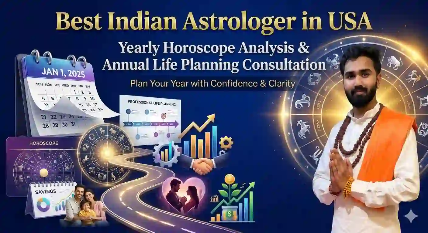 Best Indian Astrologer in USA: Yearly Horoscope Analysis & Annual Life Planning Consultation