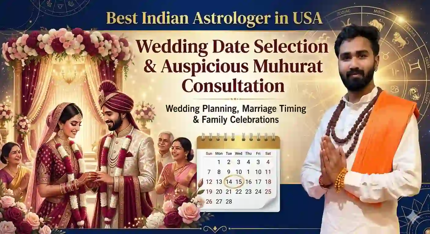 Best Indian Astrologer in USA: Wedding Date Selection & Auspicious Muhurat Consultation