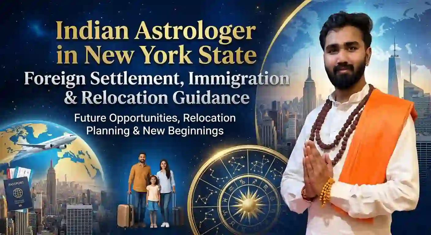 Indian Astrologer in New York State for Foreign Settlement, Immigration & Relocation Guidance