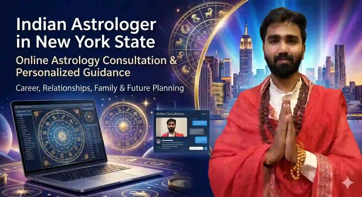 Indian Astrologer in New York State for Online Astrology Consultation & Personalized Guidance