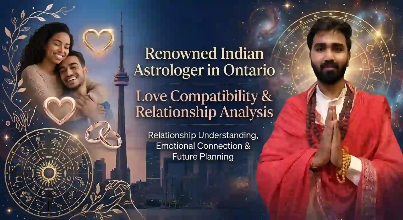 Renowned Indian Astrologer in Ontario for Love Compatibility & Relationship Analysis
