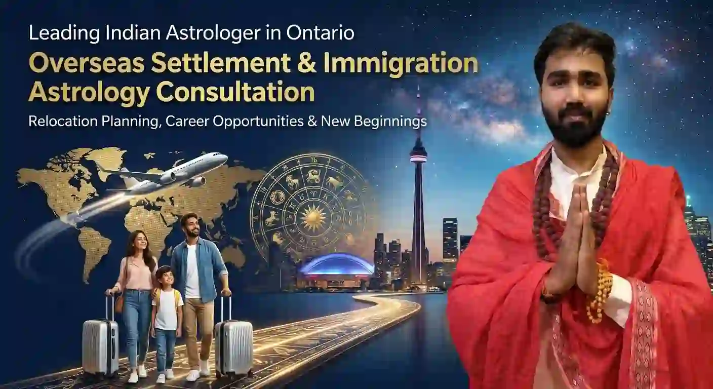 Leading Indian Astrologer in Ontario for Overseas Settlement & Immigration Astrology Consultation