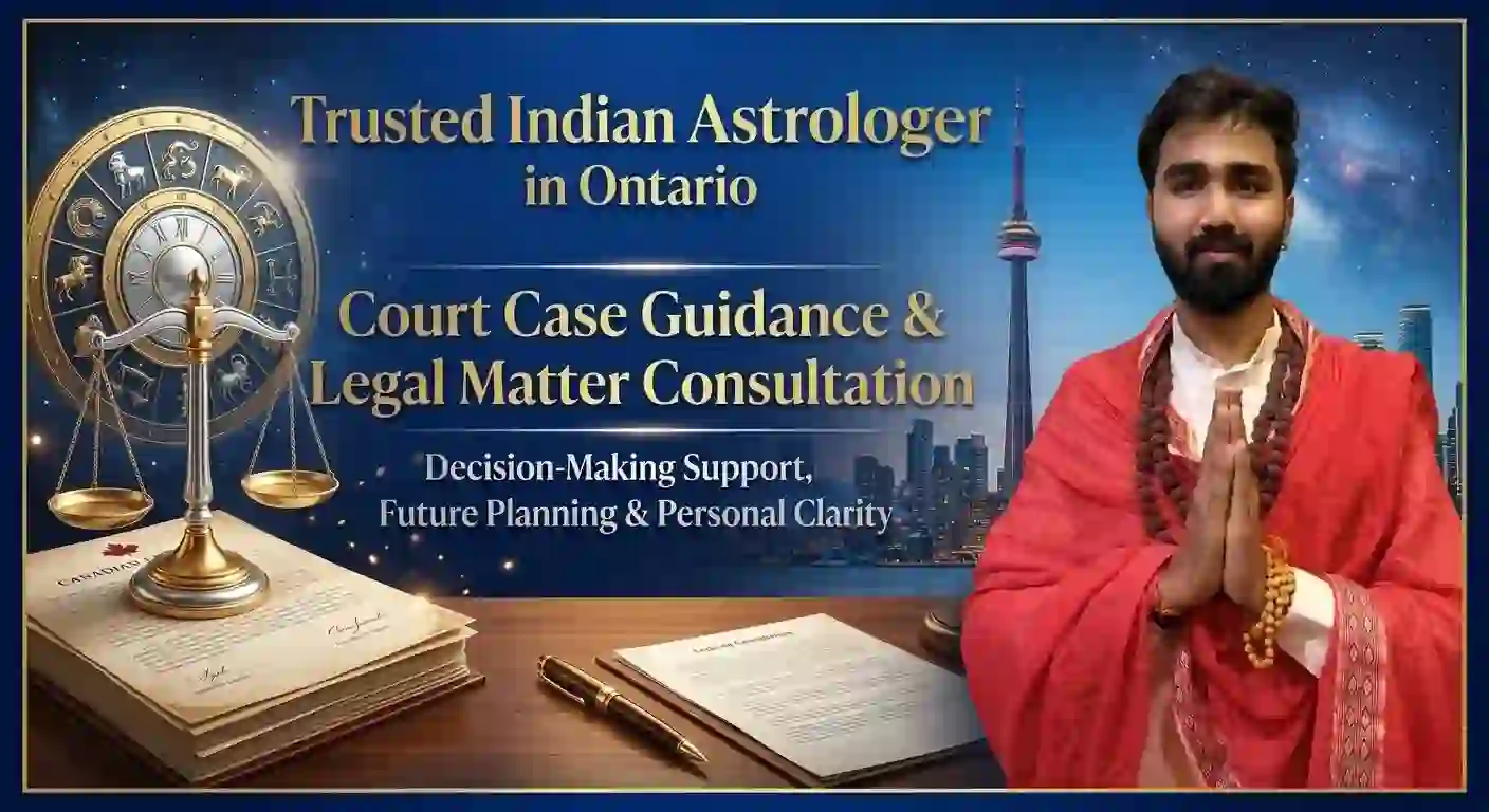 Trusted Indian Astrologer in Ontario for Court Case Guidance & Legal Matter Consultation